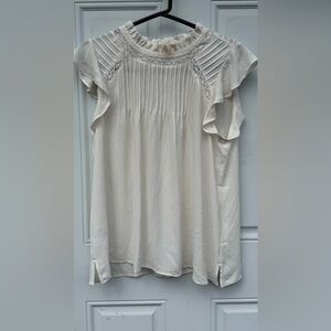 Loft Elegant Cream Women's Top. Size M.